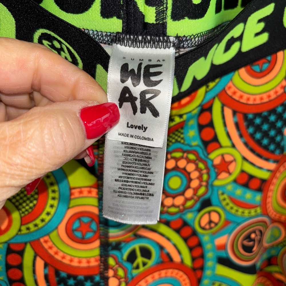 Zumba Love Long Leggings sz Large - Feel Good Dance Good new without tags - Picture 7 of 11